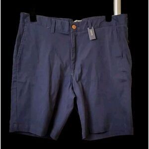 RAINFOREST Men's NAVY BLUE Comfort Stretch Shorts, 9" Inseam, Size 36, NWT